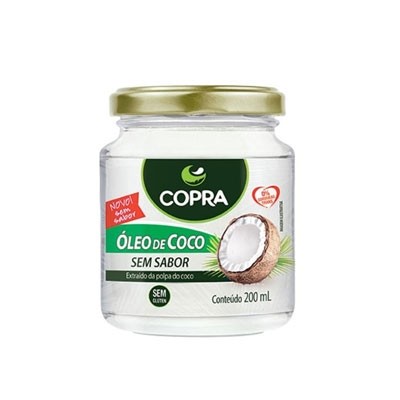 OLEO DE COCO EXTRA VIRGEM  S/ SABOR 200ML COPRA