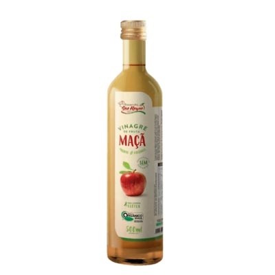 VINAGRE ORGÂNICO DE MAÇÃ 500ML (FAZENDA SÃO ROQUE)