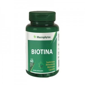 BIOTINA 250MG - 60 CÁPSULAS (MACROPHYTUS)