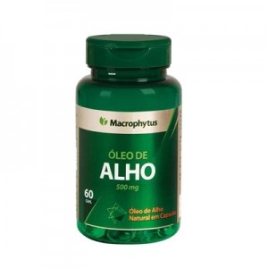 ÓLEO DE ALHO 500MG - 60 CÁPSULAS (MACROPHYTUS)