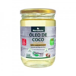 OLEO DE COCO ORGÂNICO SEM SABOR 500ML MACROPHYTUS