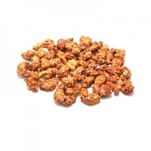 CASTANHA DE CAJU CARAMELIZADA COM GERGELIM